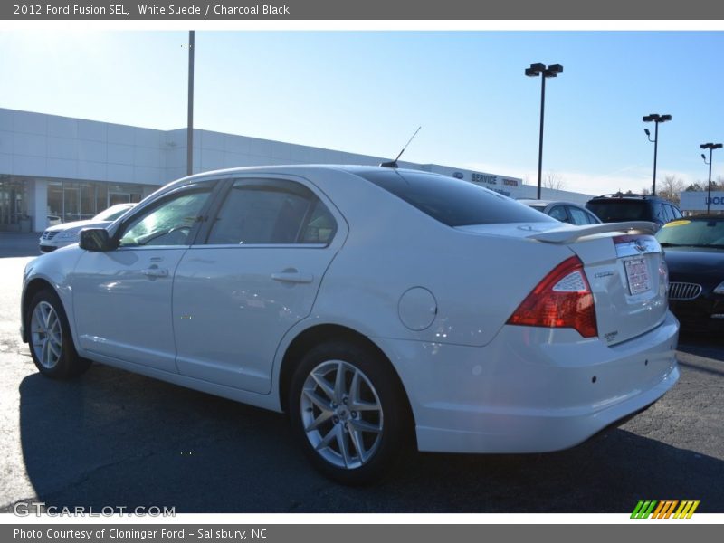 White Suede / Charcoal Black 2012 Ford Fusion SEL