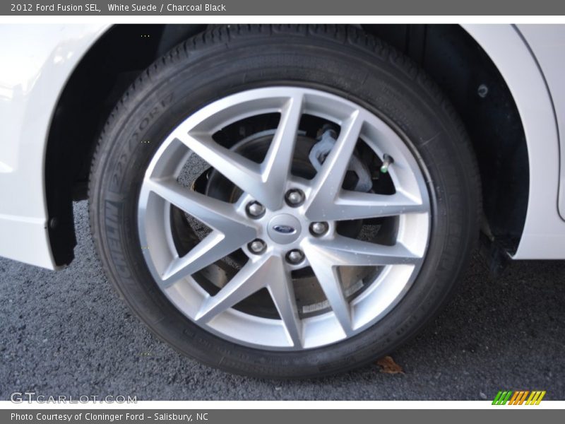 White Suede / Charcoal Black 2012 Ford Fusion SEL