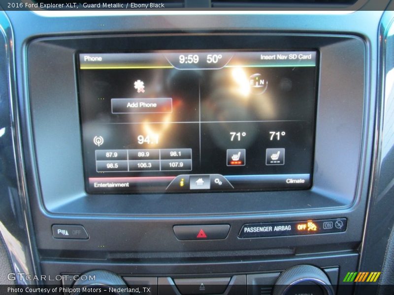 Guard Metallic / Ebony Black 2016 Ford Explorer XLT