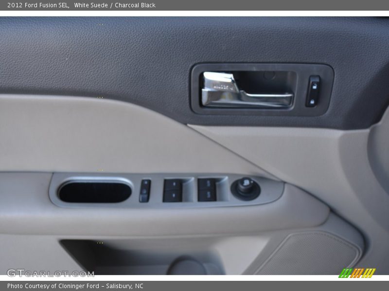 White Suede / Charcoal Black 2012 Ford Fusion SEL