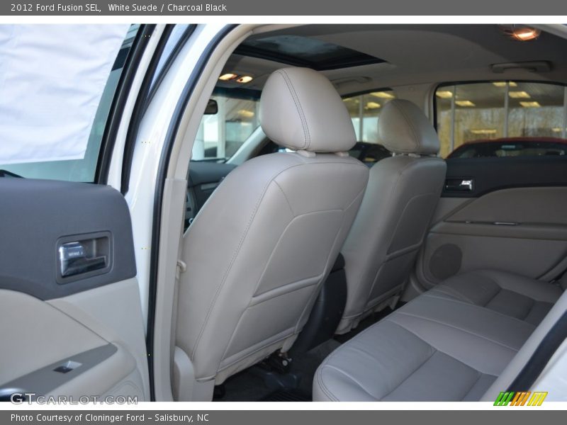 White Suede / Charcoal Black 2012 Ford Fusion SEL