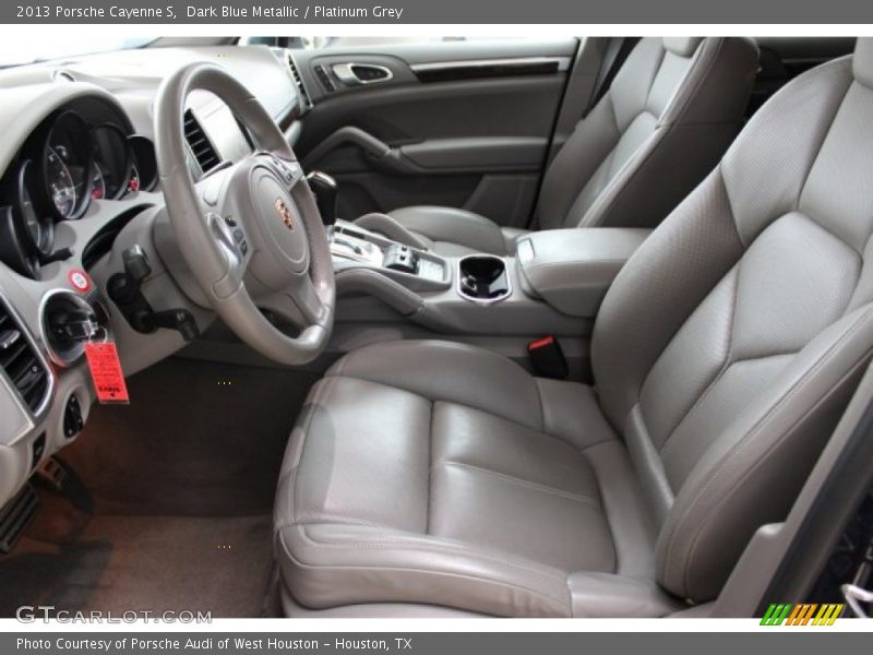 Dark Blue Metallic / Platinum Grey 2013 Porsche Cayenne S