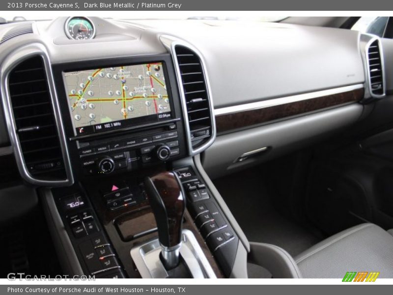 Dark Blue Metallic / Platinum Grey 2013 Porsche Cayenne S