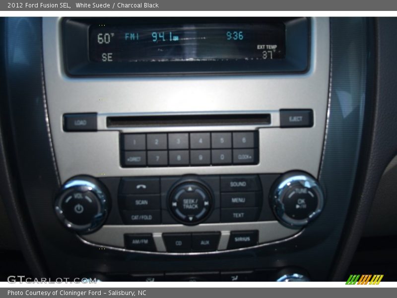 White Suede / Charcoal Black 2012 Ford Fusion SEL