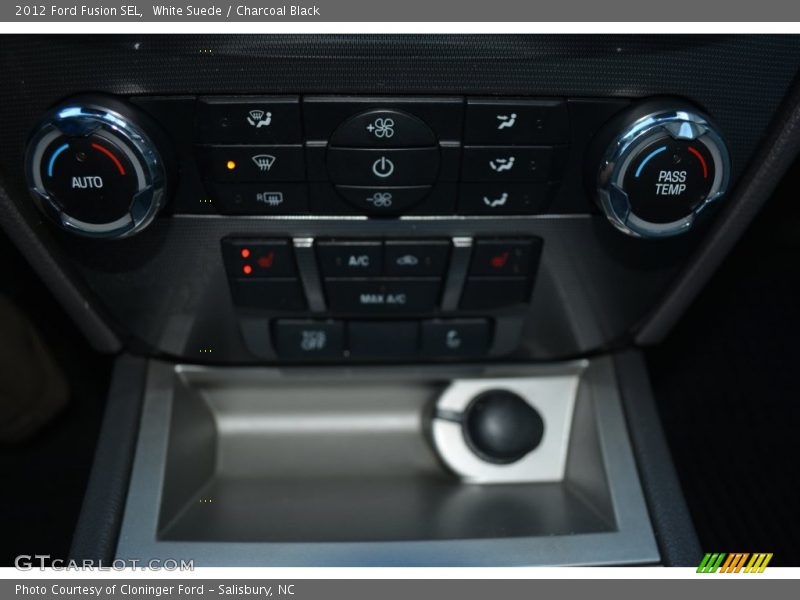White Suede / Charcoal Black 2012 Ford Fusion SEL