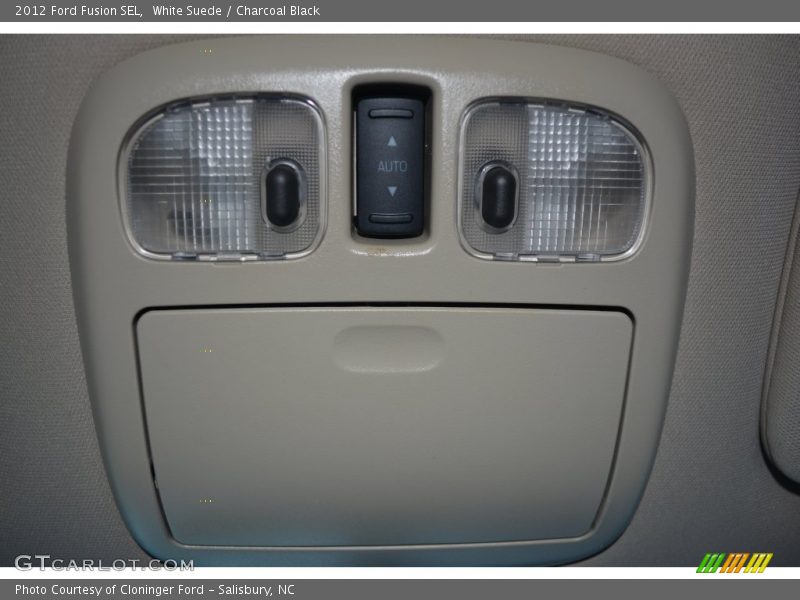 White Suede / Charcoal Black 2012 Ford Fusion SEL