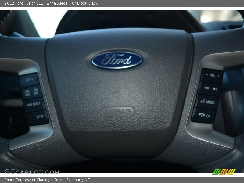 White Suede / Charcoal Black 2012 Ford Fusion SEL