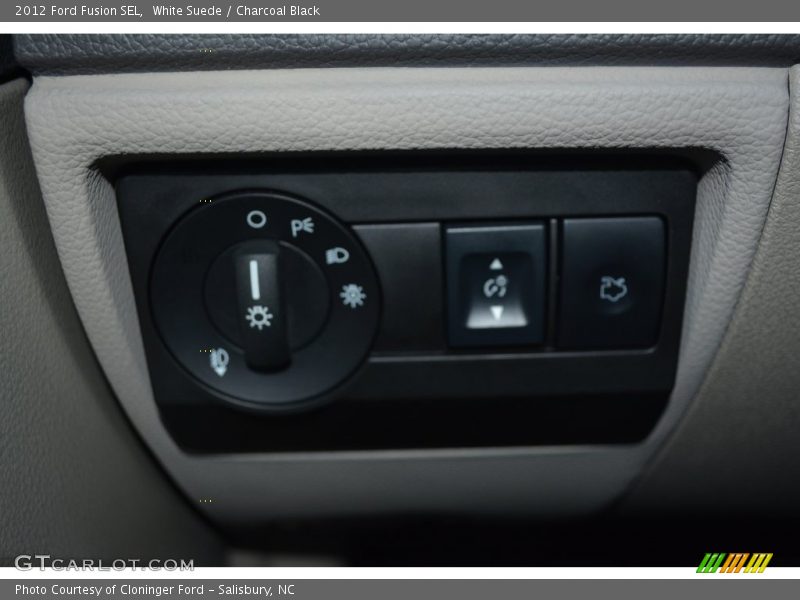 White Suede / Charcoal Black 2012 Ford Fusion SEL