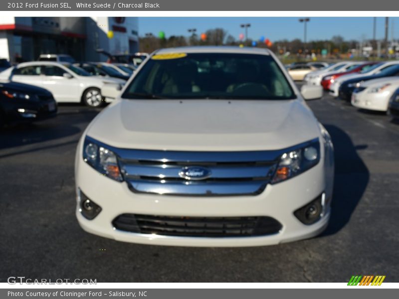 White Suede / Charcoal Black 2012 Ford Fusion SEL