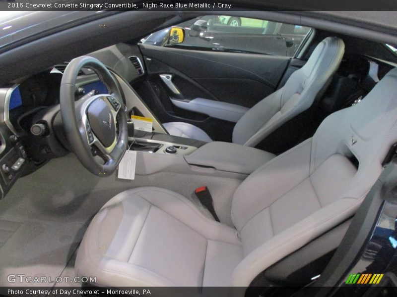  2016 Corvette Stingray Convertible Gray Interior