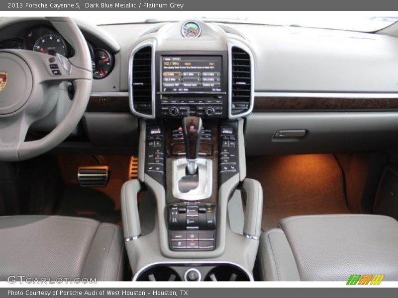 Dark Blue Metallic / Platinum Grey 2013 Porsche Cayenne S