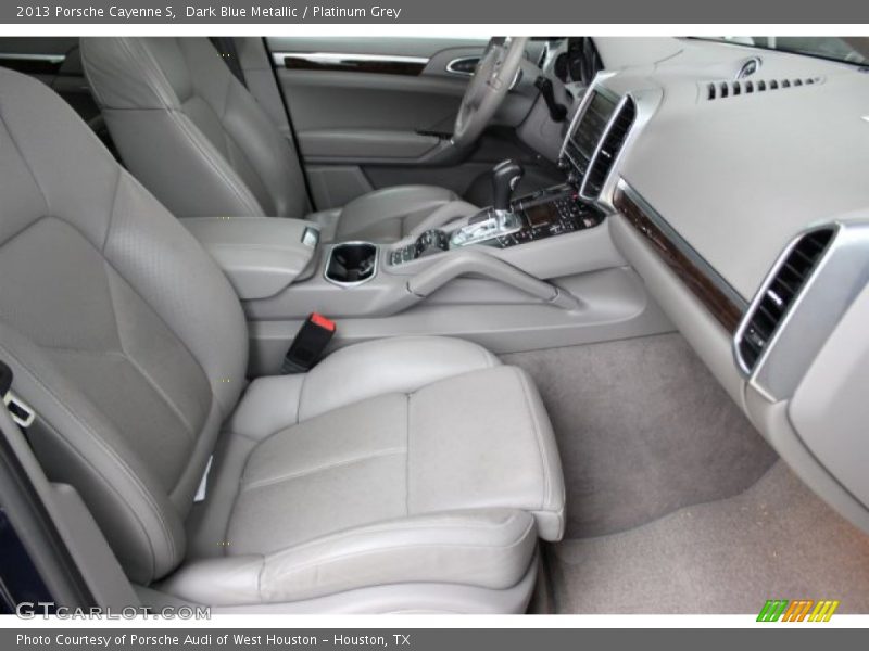 Dark Blue Metallic / Platinum Grey 2013 Porsche Cayenne S