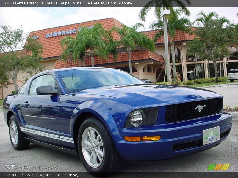 Vista Blue Metallic / Light Graphite 2008 Ford Mustang V6 Deluxe Coupe