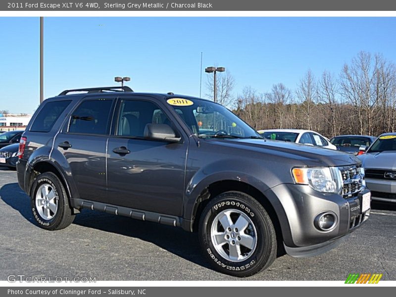 Sterling Grey Metallic / Charcoal Black 2011 Ford Escape XLT V6 4WD