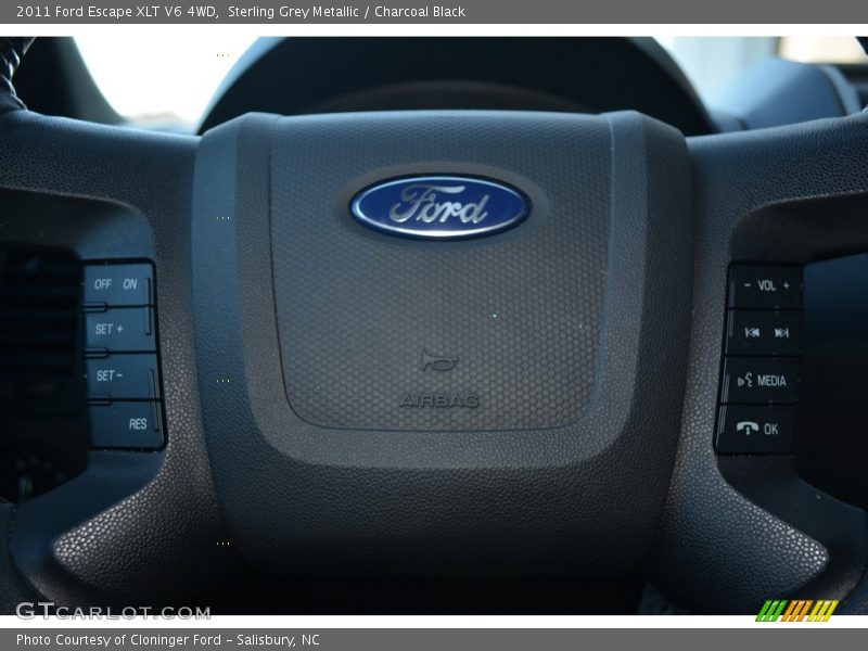 Sterling Grey Metallic / Charcoal Black 2011 Ford Escape XLT V6 4WD