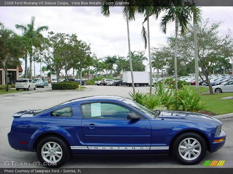 Vista Blue Metallic / Light Graphite 2008 Ford Mustang V6 Deluxe Coupe