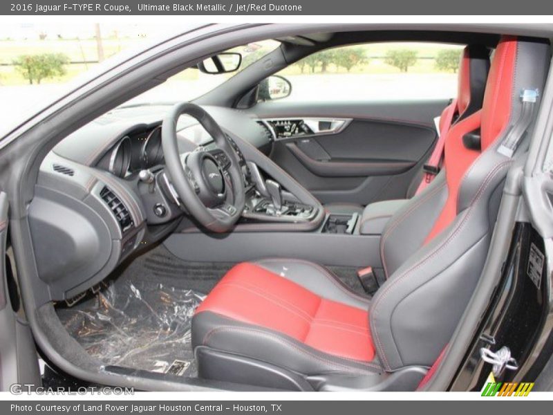 Ultimate Black Metallic / Jet/Red Duotone 2016 Jaguar F-TYPE R Coupe