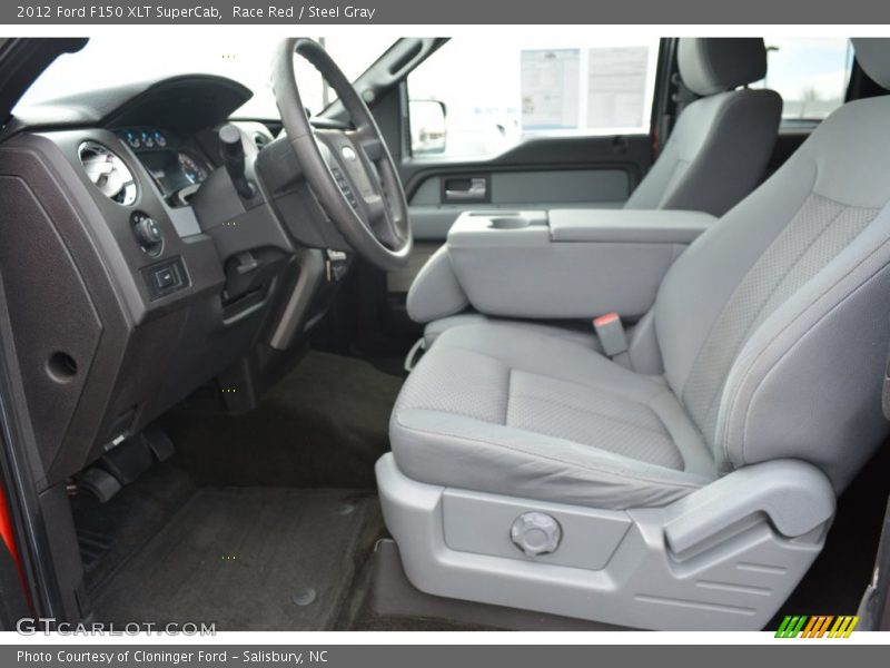 Race Red / Steel Gray 2012 Ford F150 XLT SuperCab