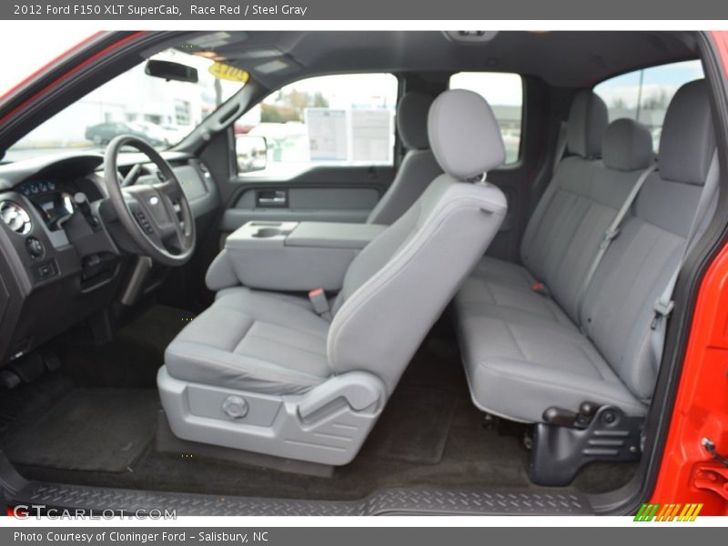 Race Red / Steel Gray 2012 Ford F150 XLT SuperCab