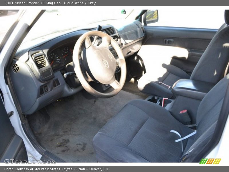 Cloud White / Gray 2001 Nissan Frontier XE King Cab