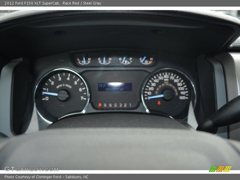 Race Red / Steel Gray 2012 Ford F150 XLT SuperCab