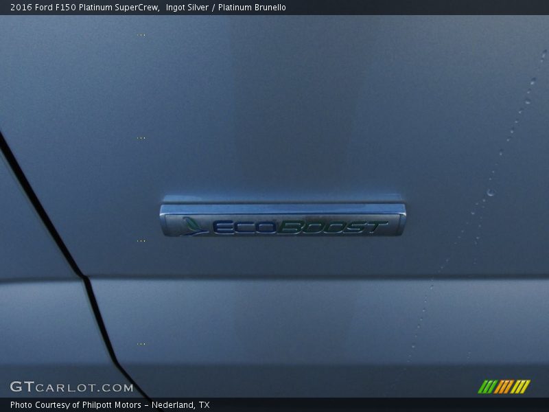 Ingot Silver / Platinum Brunello 2016 Ford F150 Platinum SuperCrew