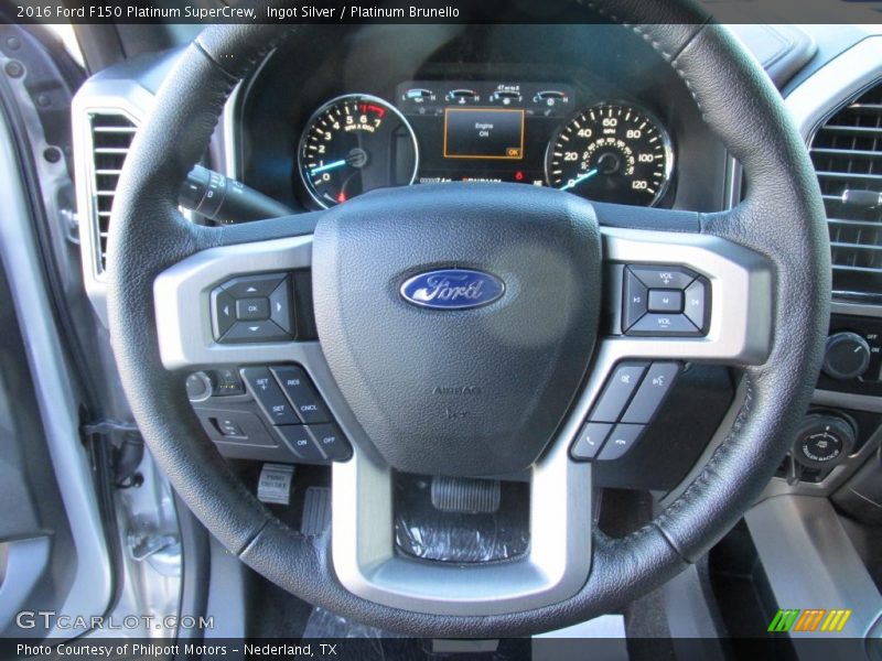  2016 F150 Platinum SuperCrew Steering Wheel