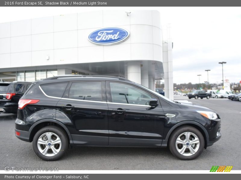 Shadow Black / Medium Light Stone 2016 Ford Escape SE