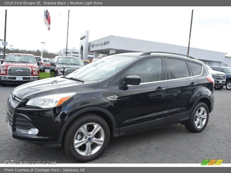 Shadow Black / Medium Light Stone 2016 Ford Escape SE