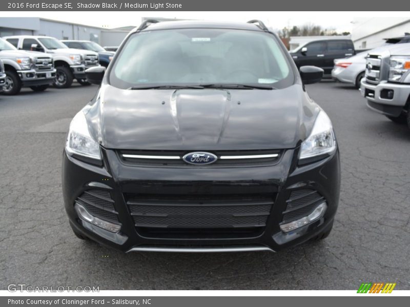 Shadow Black / Medium Light Stone 2016 Ford Escape SE