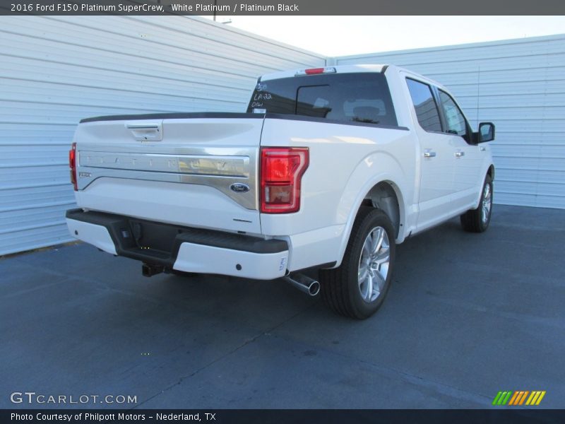White Platinum / Platinum Black 2016 Ford F150 Platinum SuperCrew