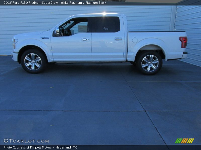 White Platinum / Platinum Black 2016 Ford F150 Platinum SuperCrew