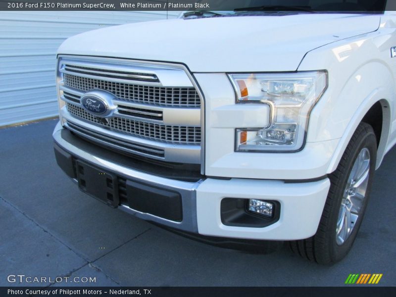 White Platinum / Platinum Black 2016 Ford F150 Platinum SuperCrew