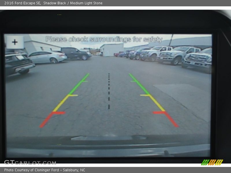 Shadow Black / Medium Light Stone 2016 Ford Escape SE