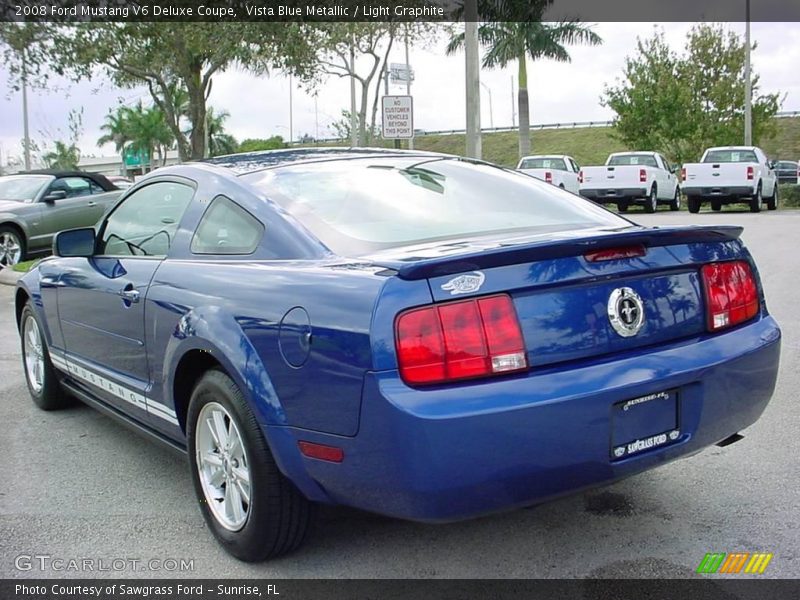 Vista Blue Metallic / Light Graphite 2008 Ford Mustang V6 Deluxe Coupe