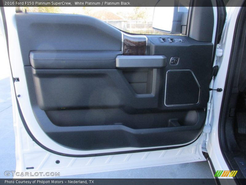 White Platinum / Platinum Black 2016 Ford F150 Platinum SuperCrew