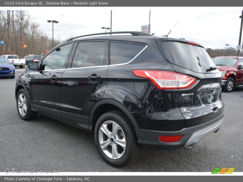 Shadow Black / Medium Light Stone 2016 Ford Escape SE