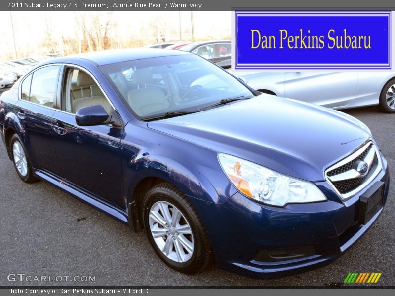Azurite Blue Pearl / Warm Ivory 2011 Subaru Legacy 2.5i Premium