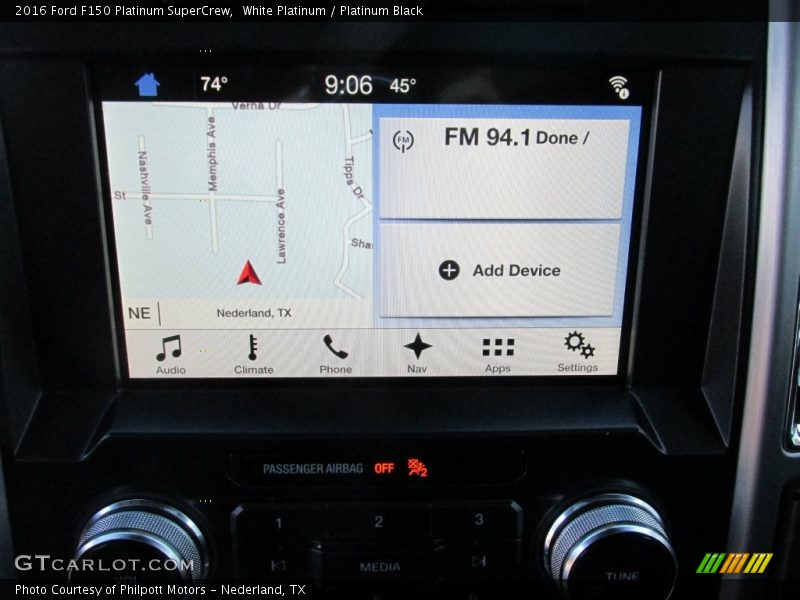 White Platinum / Platinum Black 2016 Ford F150 Platinum SuperCrew