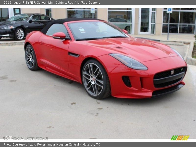 Caldera Red / Jet/Red Duotone 2016 Jaguar F-TYPE R Convertible