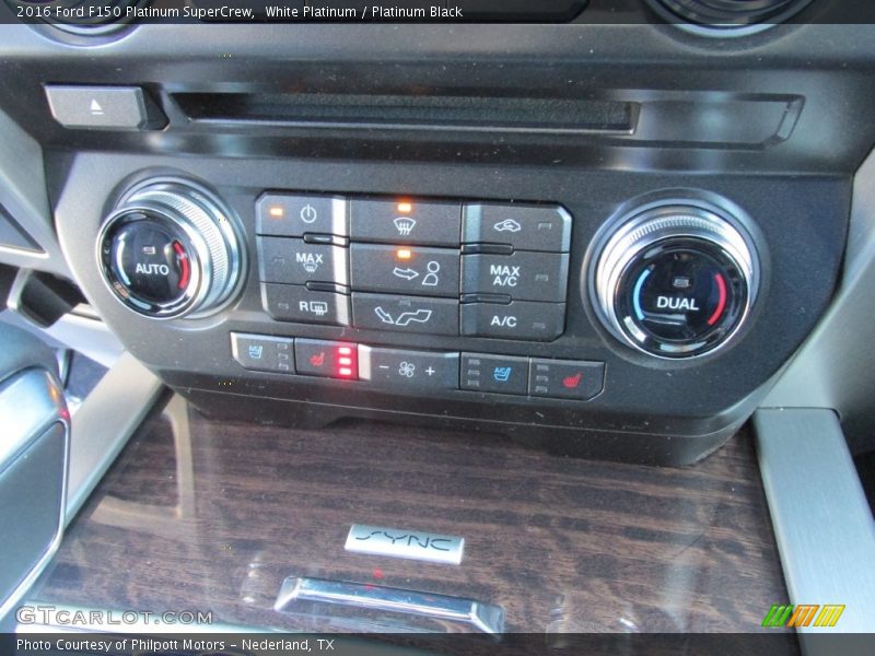 White Platinum / Platinum Black 2016 Ford F150 Platinum SuperCrew