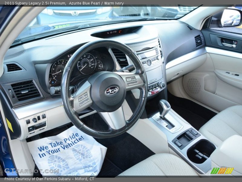 Azurite Blue Pearl / Warm Ivory 2011 Subaru Legacy 2.5i Premium
