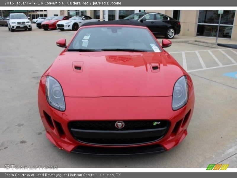 Caldera Red / Jet/Red Duotone 2016 Jaguar F-TYPE R Convertible