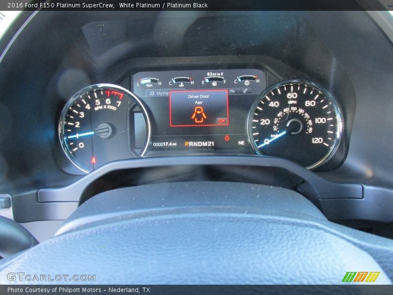 White Platinum / Platinum Black 2016 Ford F150 Platinum SuperCrew