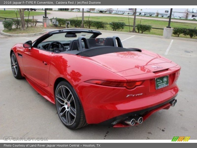 Caldera Red / Jet/Red Duotone 2016 Jaguar F-TYPE R Convertible