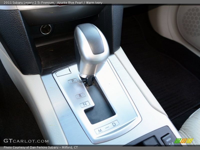 Azurite Blue Pearl / Warm Ivory 2011 Subaru Legacy 2.5i Premium