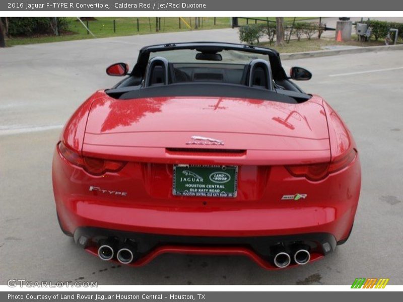 Caldera Red / Jet/Red Duotone 2016 Jaguar F-TYPE R Convertible