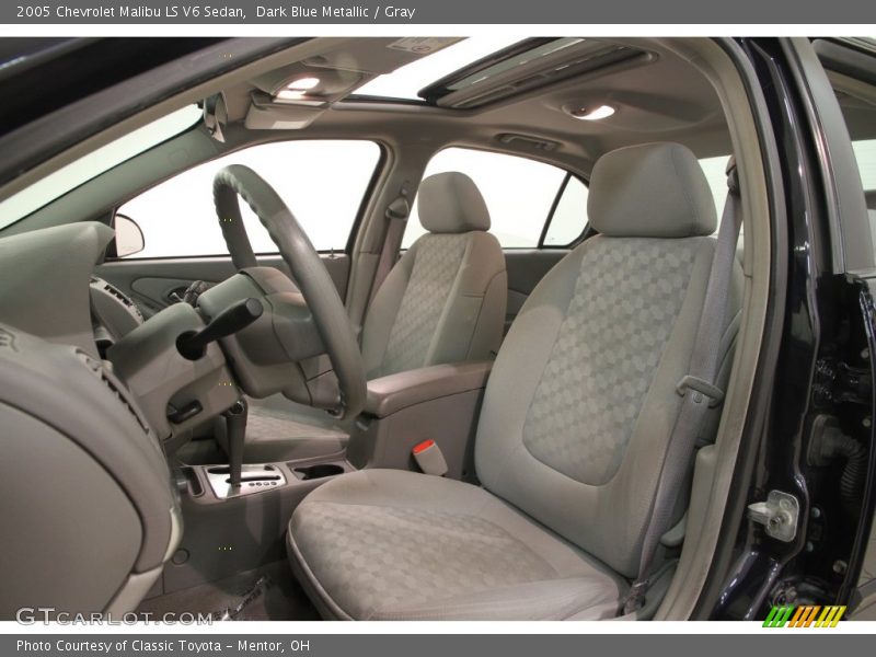Dark Blue Metallic / Gray 2005 Chevrolet Malibu LS V6 Sedan