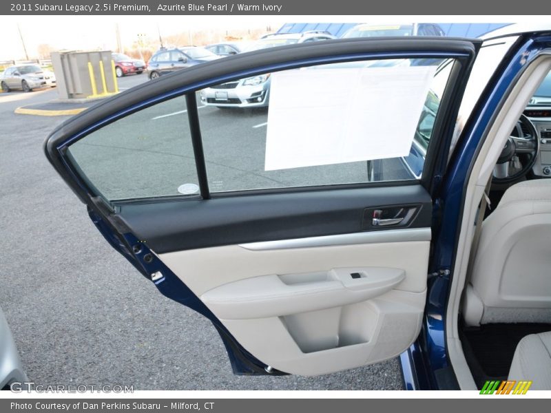 Azurite Blue Pearl / Warm Ivory 2011 Subaru Legacy 2.5i Premium
