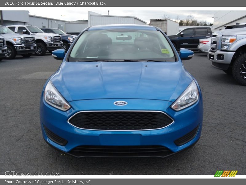 Blue Candy / Charcoal Black 2016 Ford Focus SE Sedan
